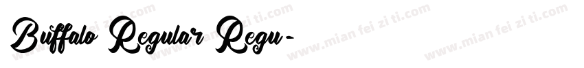 Buffalo Regular Regu字体转换